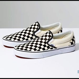 Black and white checkered vans